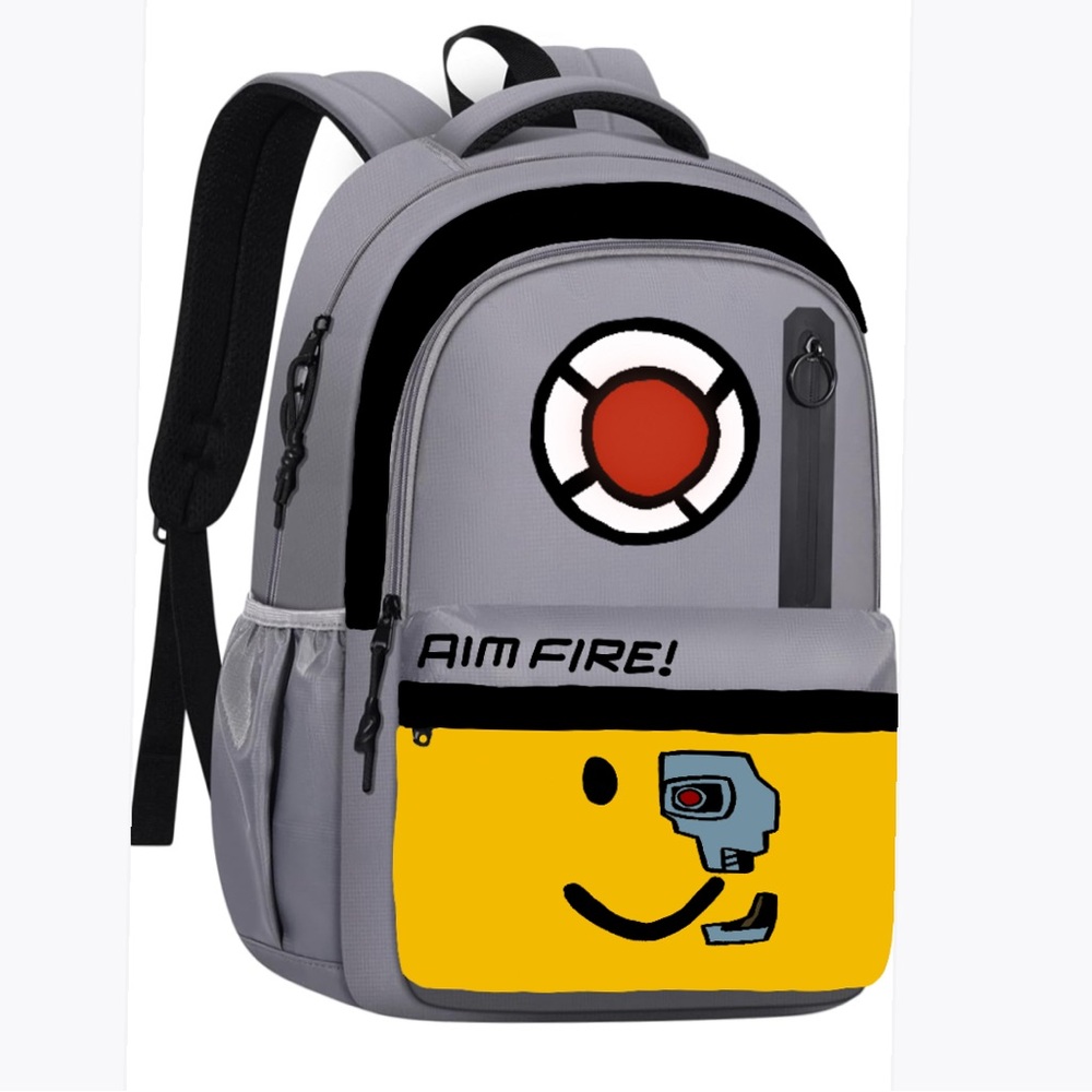 Roblox Light-Up School Grey Backpack for Kids
